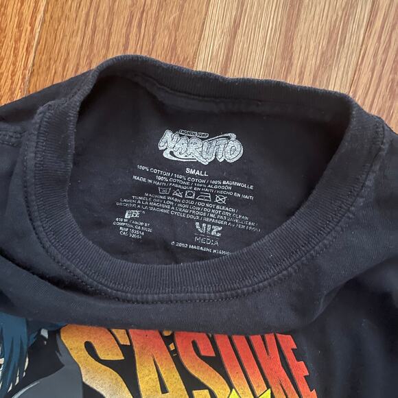 Vintage Y2K 2002 Shonen Jump Naruto Sasuke Anime Graphic T-Shirt Mens S - Picture 4 of 6